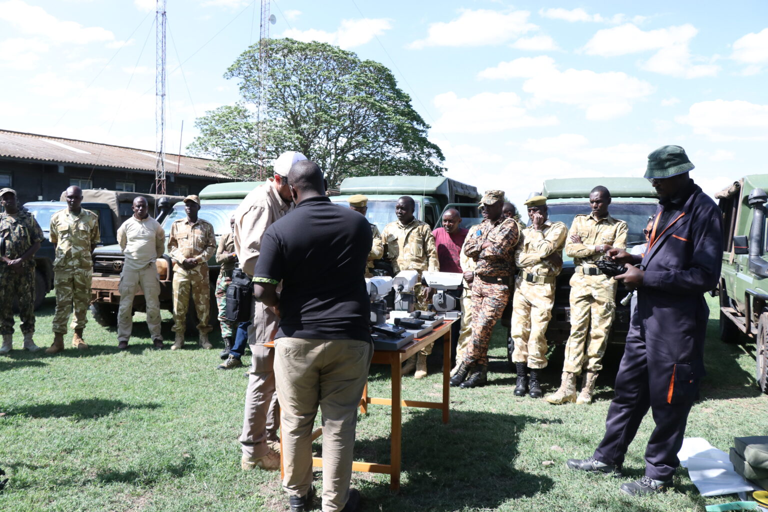Kenyan rangers, filmed for Path to Zero Poaching