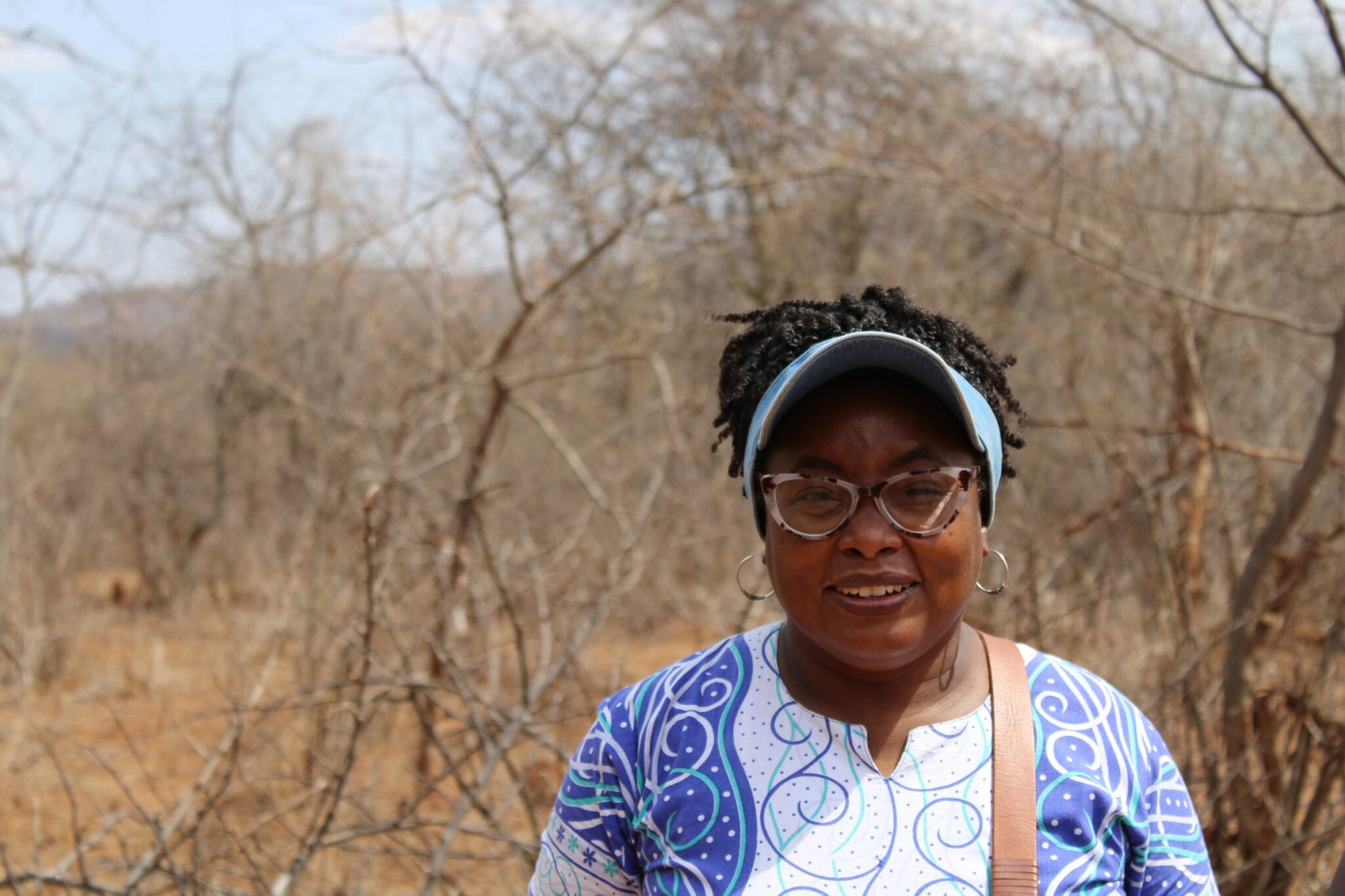 A woman in rural Mwingi, Kenya, looking into the camera
